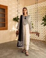 Sarmast Embroidered Cotton 3-Piece Suit