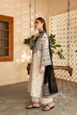 Sarmast Embroidered Cotton 3-Piece Suit - Image 8