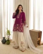 Mulberry Bloom 3 PCs EMBROIDERY - Image 3