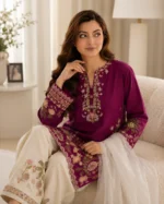 Mulberry Bloom 3 PCs EMBROIDERY - Image 4
